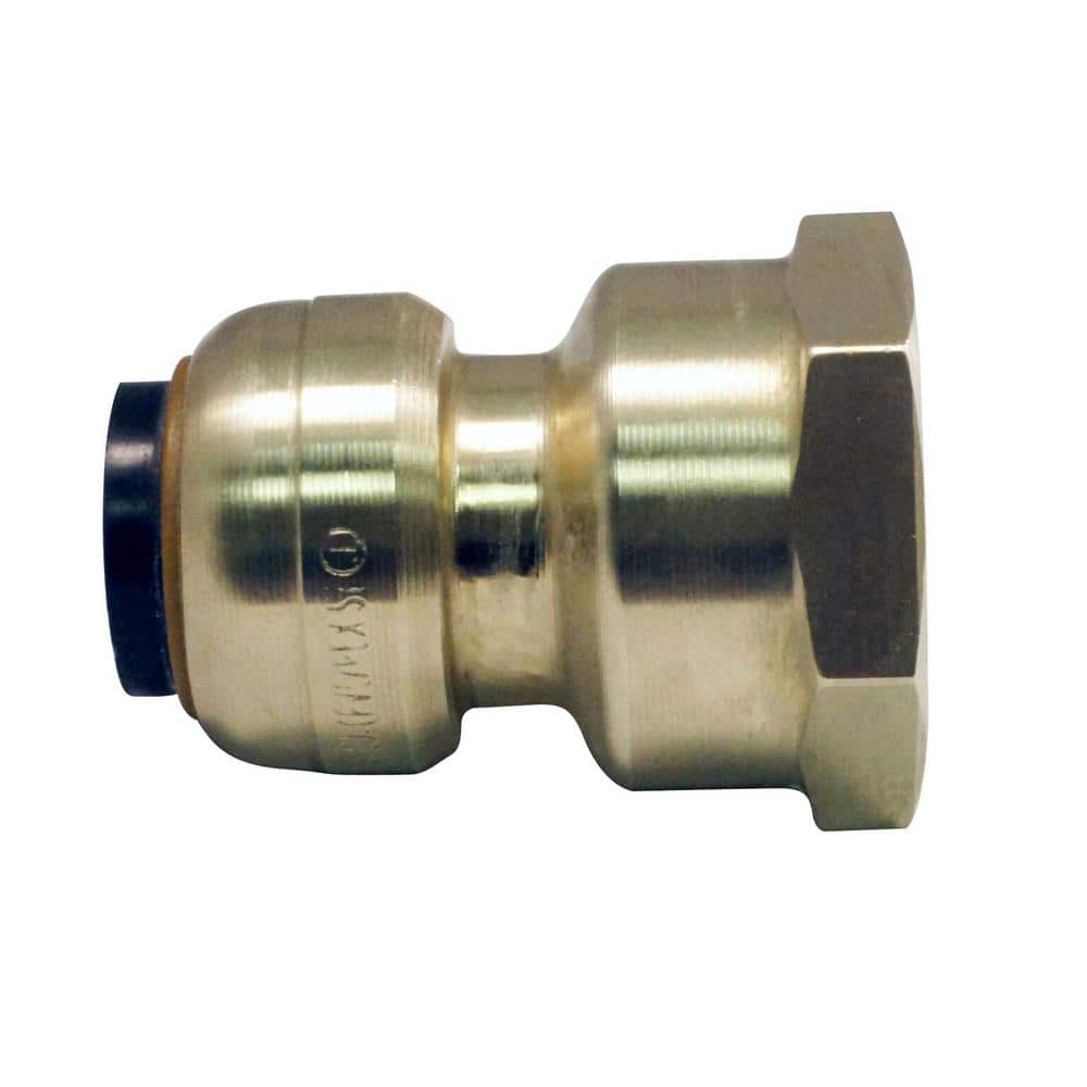 Tectite 1/2 in. Brass Push-to-Connect x 3/4 in. Female Pipe Thread Reducing Adapter (1)
