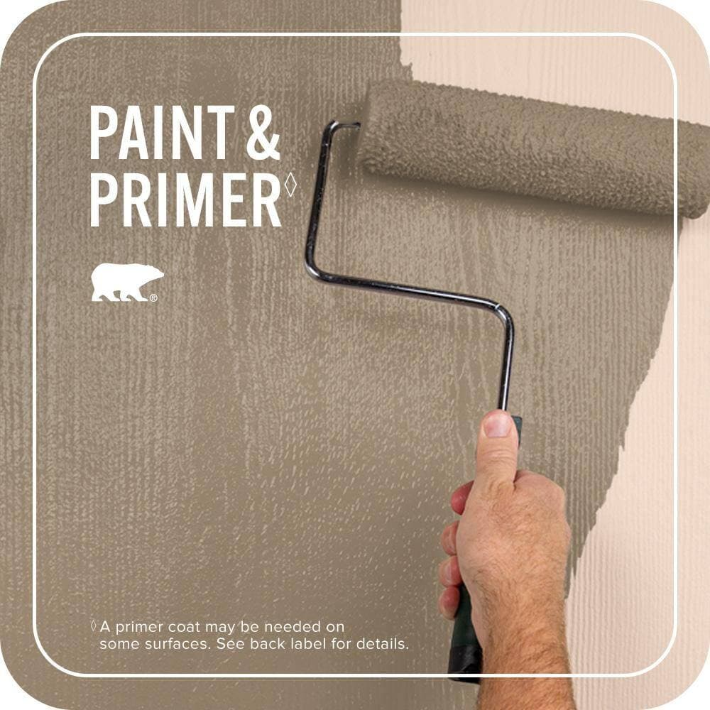 BEHR PREMIUM PLUS 5 gal. #PMD-102 River Mud Semi-Gloss Enamel Exterior Paint & Primer (3)
