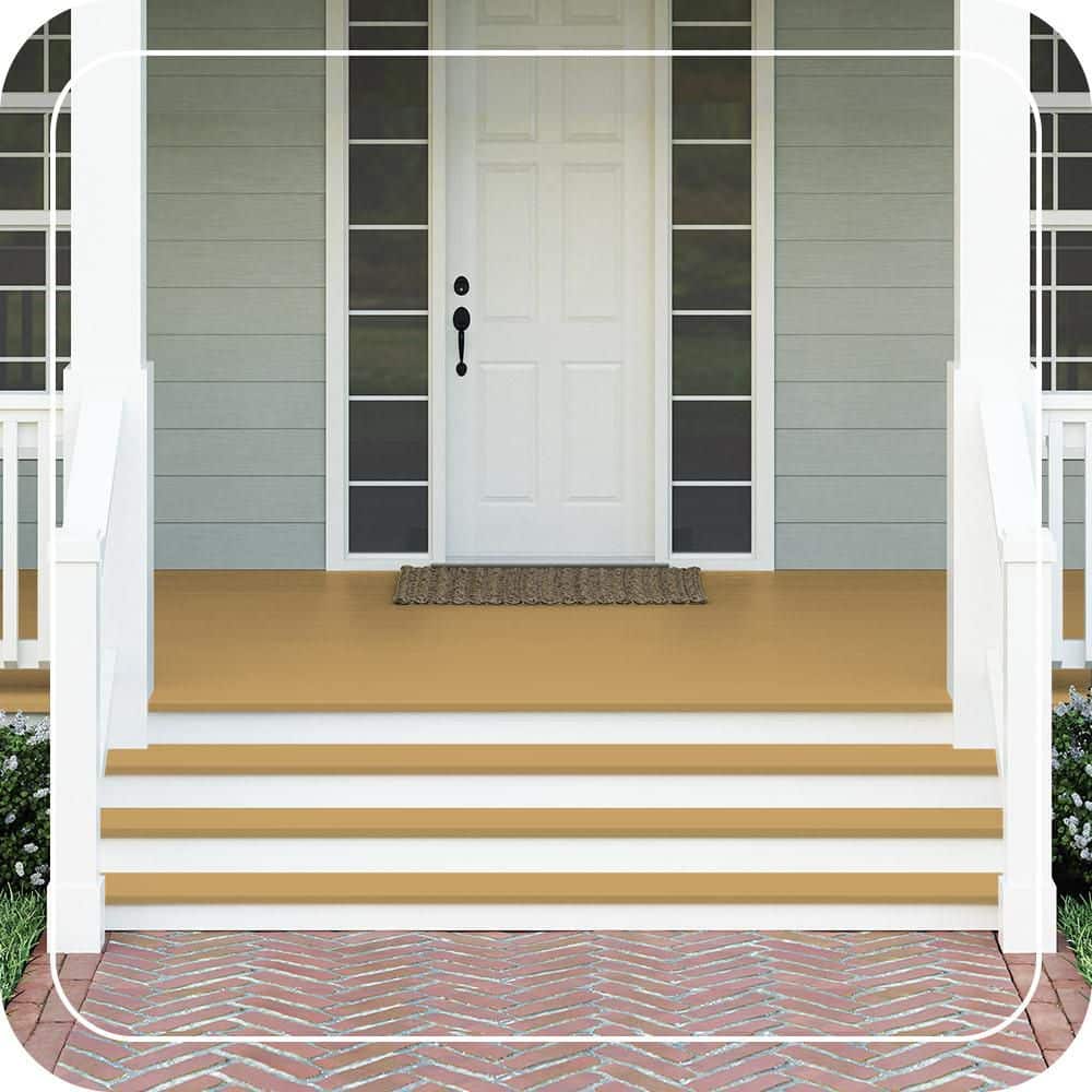 BEHR PREMIUM #PPU6-17 Textured Low-Lustre Enamel Interior/Exterior Porch and Patio Anti-Slip Floor Paint (2)
