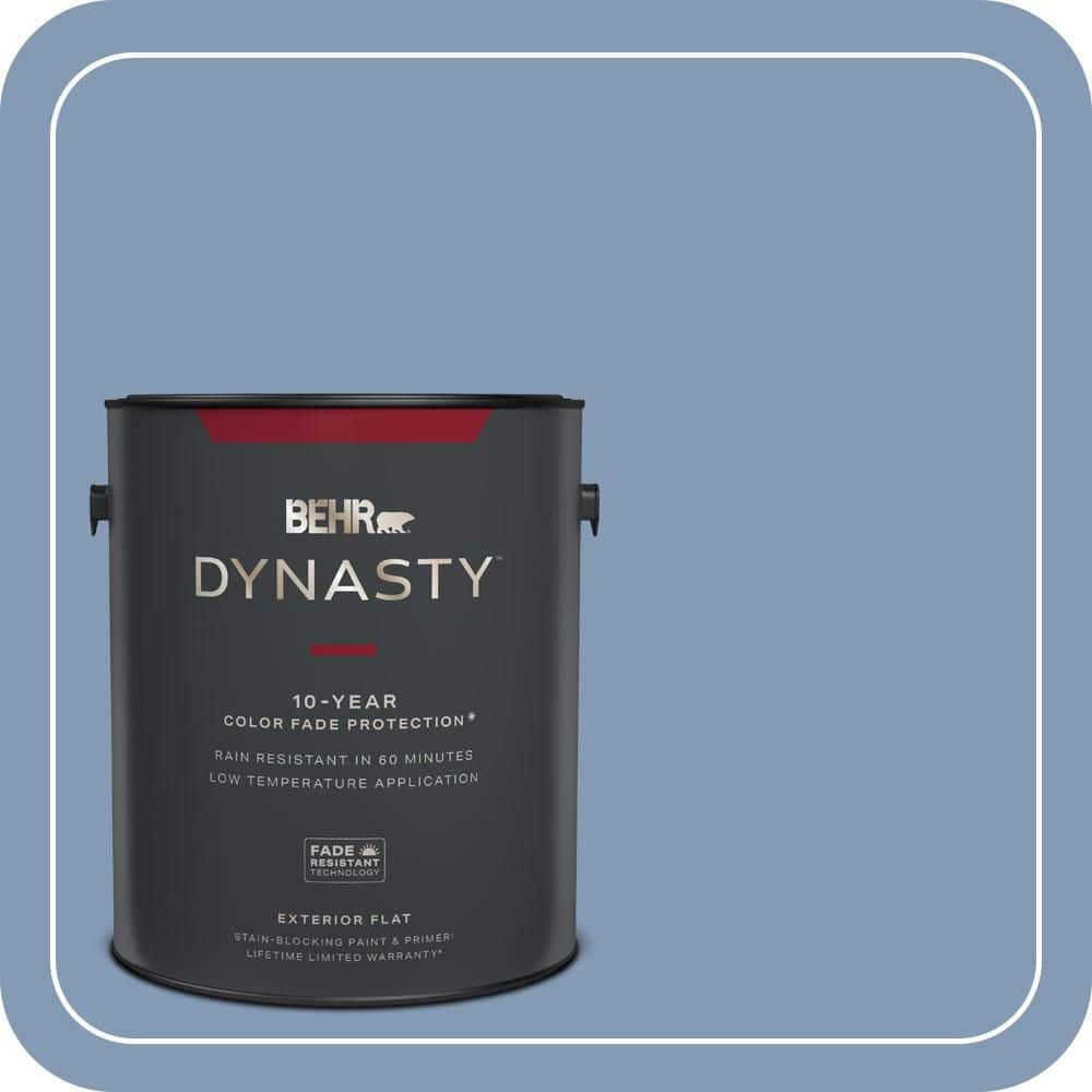 BEHR DYNASTY 1 gal. #MQ5-51 Mystery Flat Exterior Stain-Blocking Paint & Primer