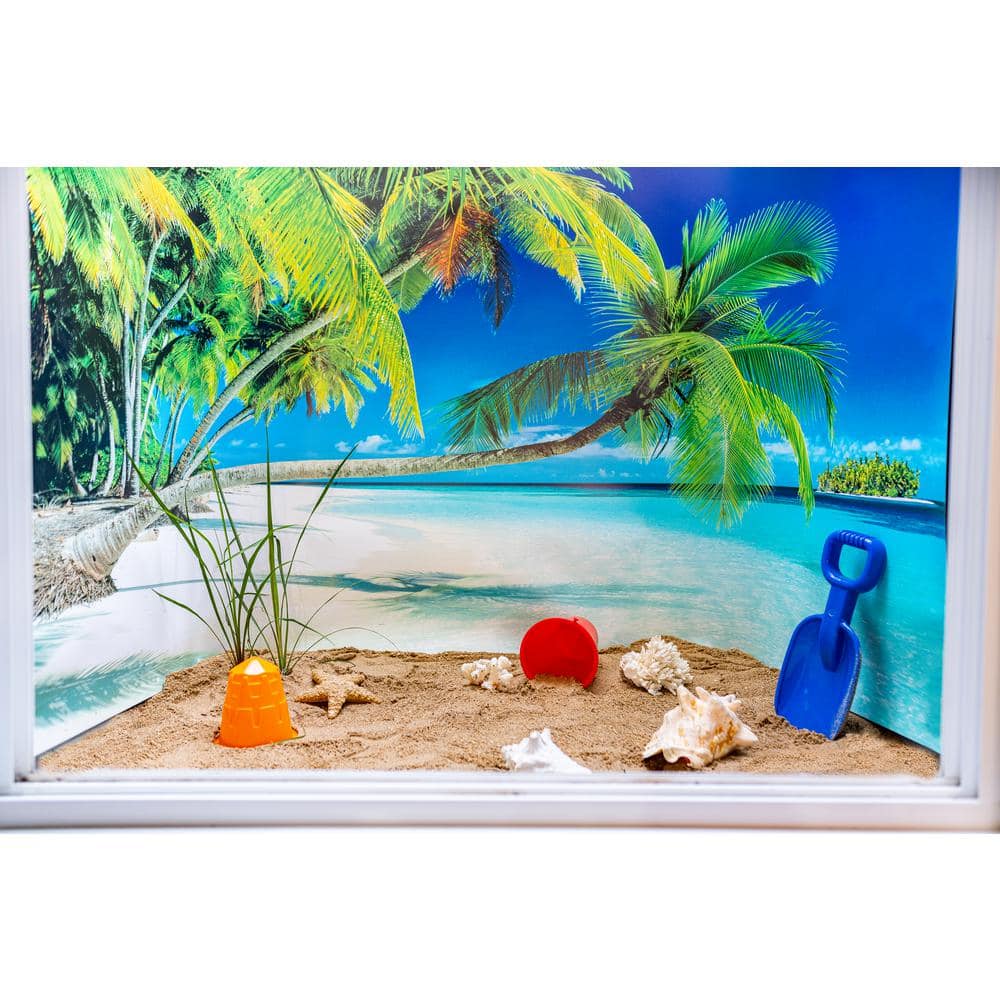 Biggies Stone View - Weather Proof Scene for Window Wells or Wall Mural - 120 in. x 60 in (3)