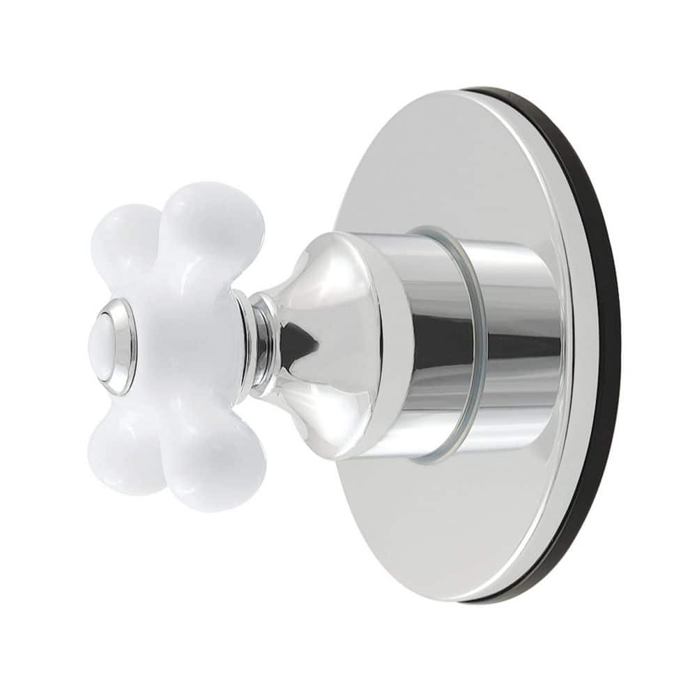 Kingston Brass Restoration 3/4 in. Single-Handle 1-Hole Wall Mount 6-Way Diverter Valve with Trim Kit in Polished Chrome (1)