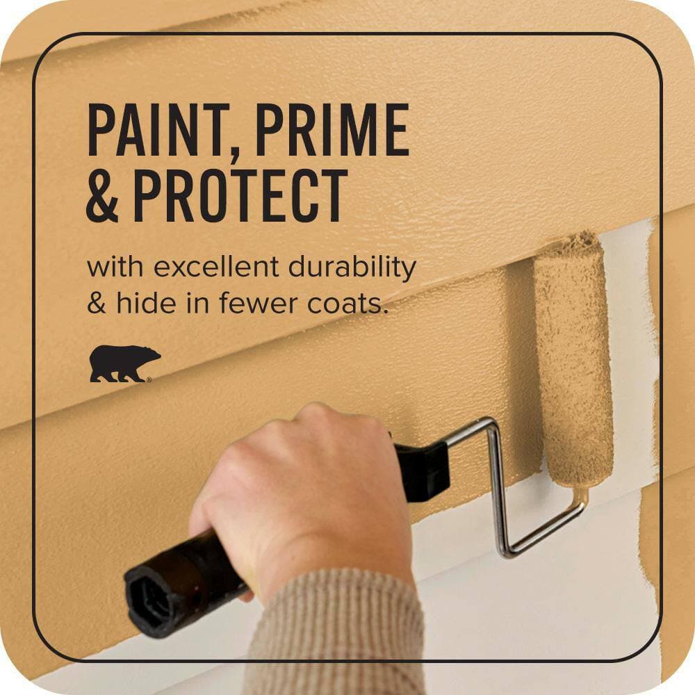 BEHR ULTRA 1 qt. #MQ4-10 Amber Brew Satin Enamel Exterior Paint & Primer (3)