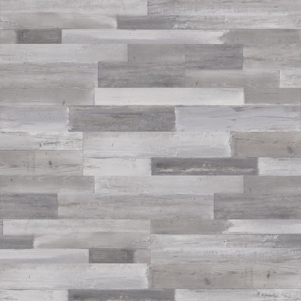 TrafficMaster High Creek 6 MIL x 6 in. x 36 in. Waterproof Click Lock Vinyl Plank Flooring (23.95 sq. ft. /case) (2)