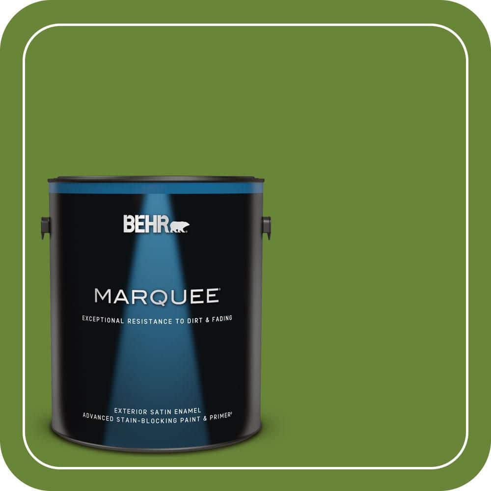 BEHR MARQUEE 1 gal. #P370-7 Sun Valley Satin Enamel Exterior Paint & Primer