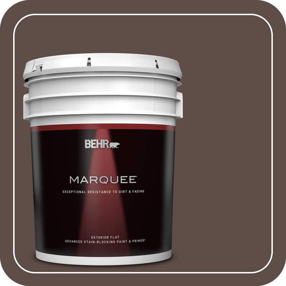 BEHR MARQUEE 5 gal. #MQ2-35 Cabin in the Woods Flat Exterior Paint & Primer