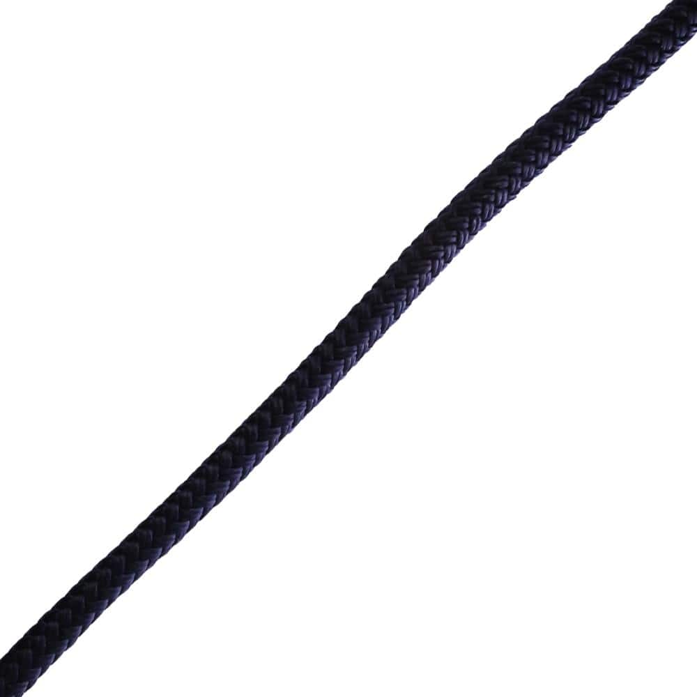 Everbilt 3/8 in. Black Reflective Double Braided Nylon Dock Line Rope