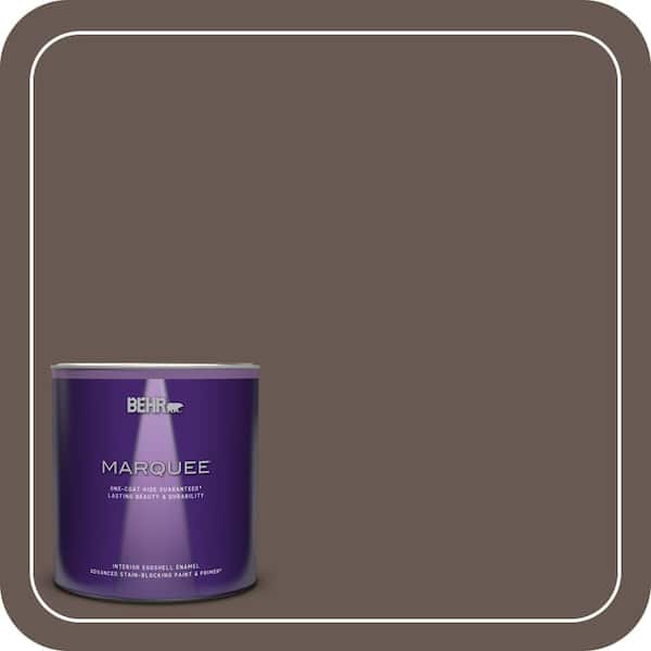 BEHR MARQUEE 1 qt. #MQ2-44 Museum One-Coat Hide Eggshell Enamel Interior Paint & Primer (2)