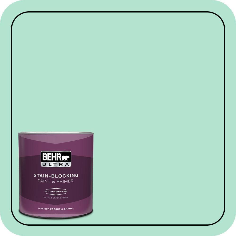 BEHR ULTRA 1 qt. #P420-2 Crystal Rapids Extra Durable Eggshell Enamel Interior Paint & Primer