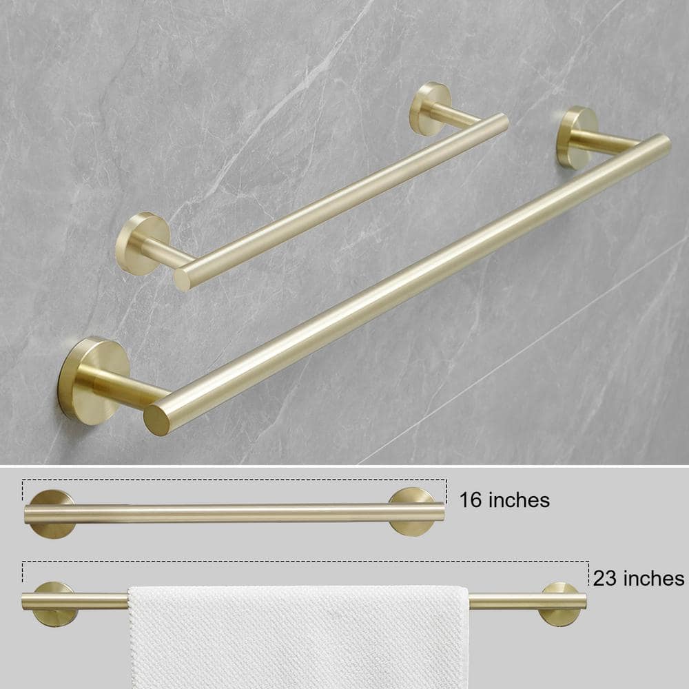 BWE Modern Bath Hardware Set with Towel Ring Toilet Paper Holder Towel hook and Towel Bar Wall Mount (4)