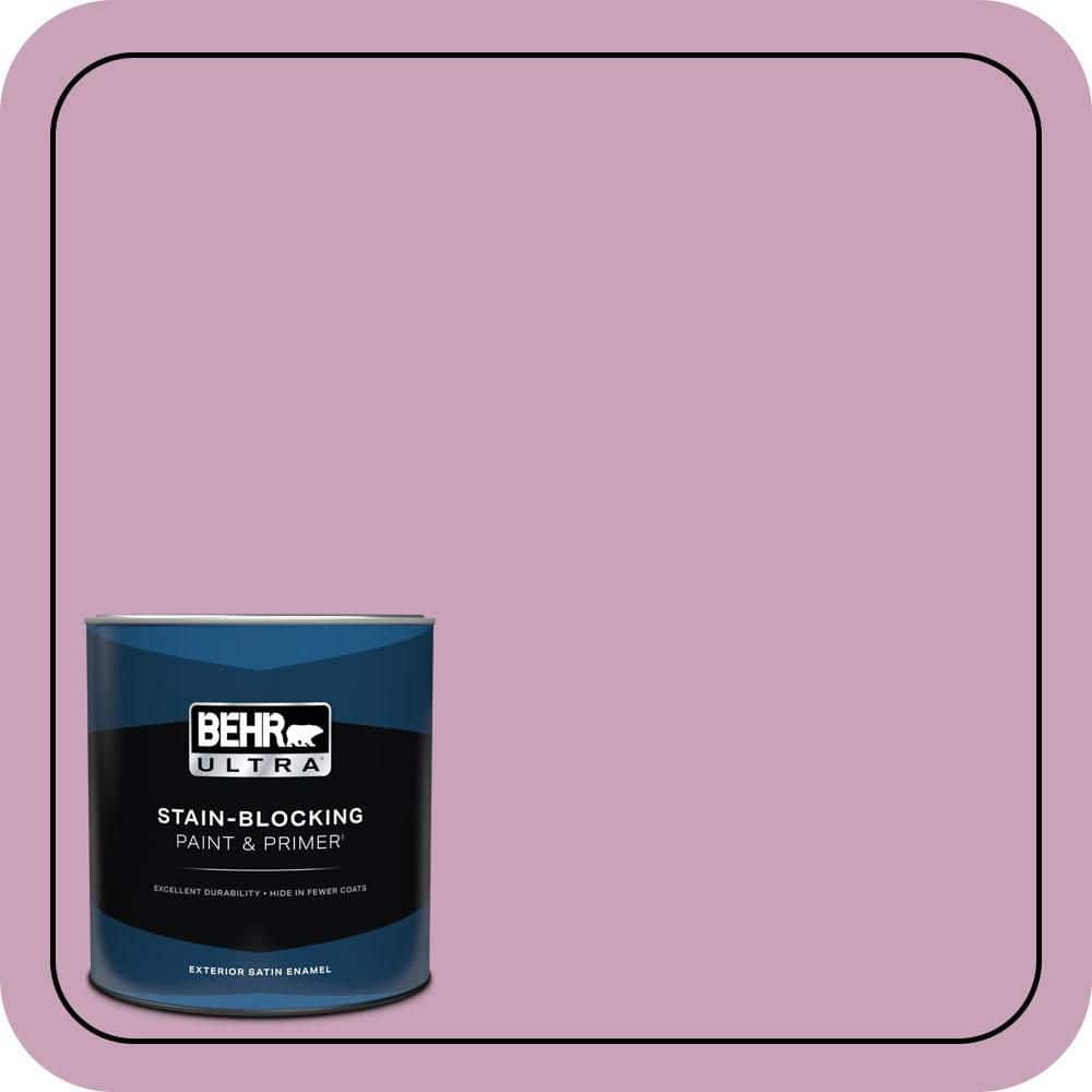 BEHR ULTRA 1 qt. #690D-4 Taste of Berry Satin Enamel Exterior Paint & Primer (1)