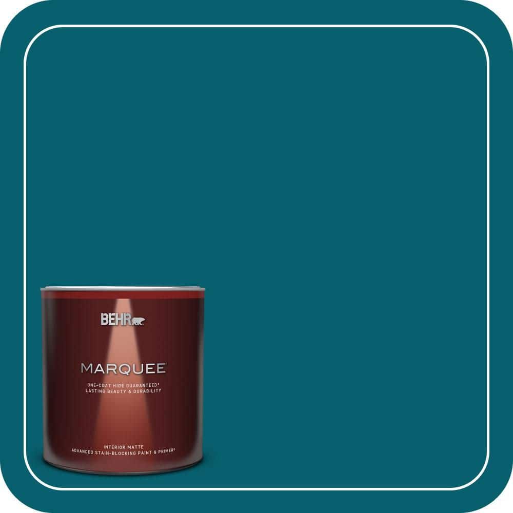 BEHR MARQUEE 1 Qt. #T16-04 Galapagos Matte Interior Paint & Primer