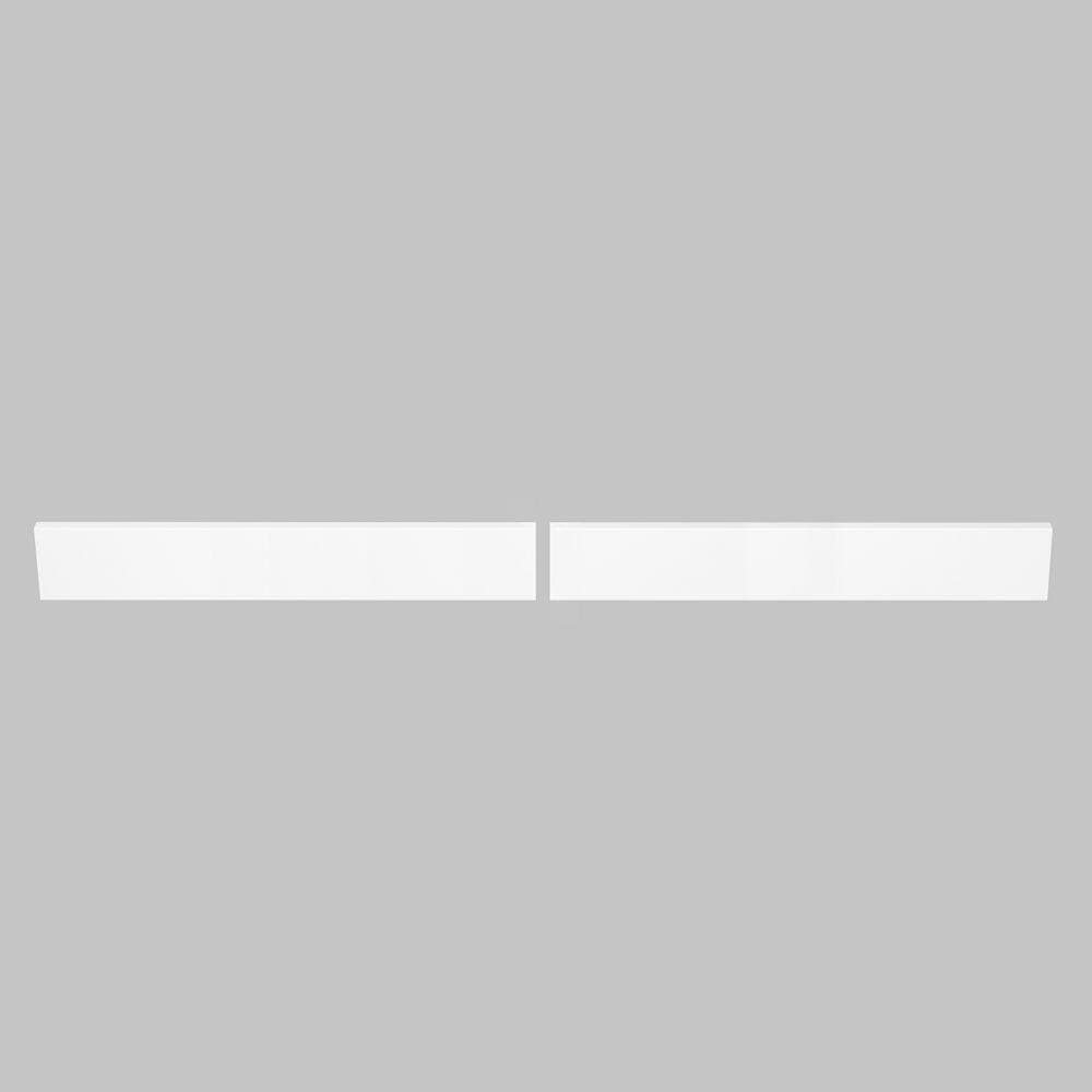 TJAmerican 61 in. W x 0.75 in. x 4 in. Engineered White Marble Bathroom Vanity Backsplash (2-Pieces of 30.5 in.) (2)
