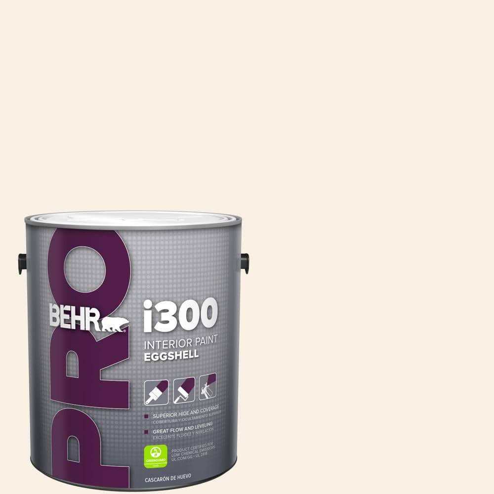 BEHR PRO 1 gal. #PWN-14 Chenille White Eggshell Interior Paint