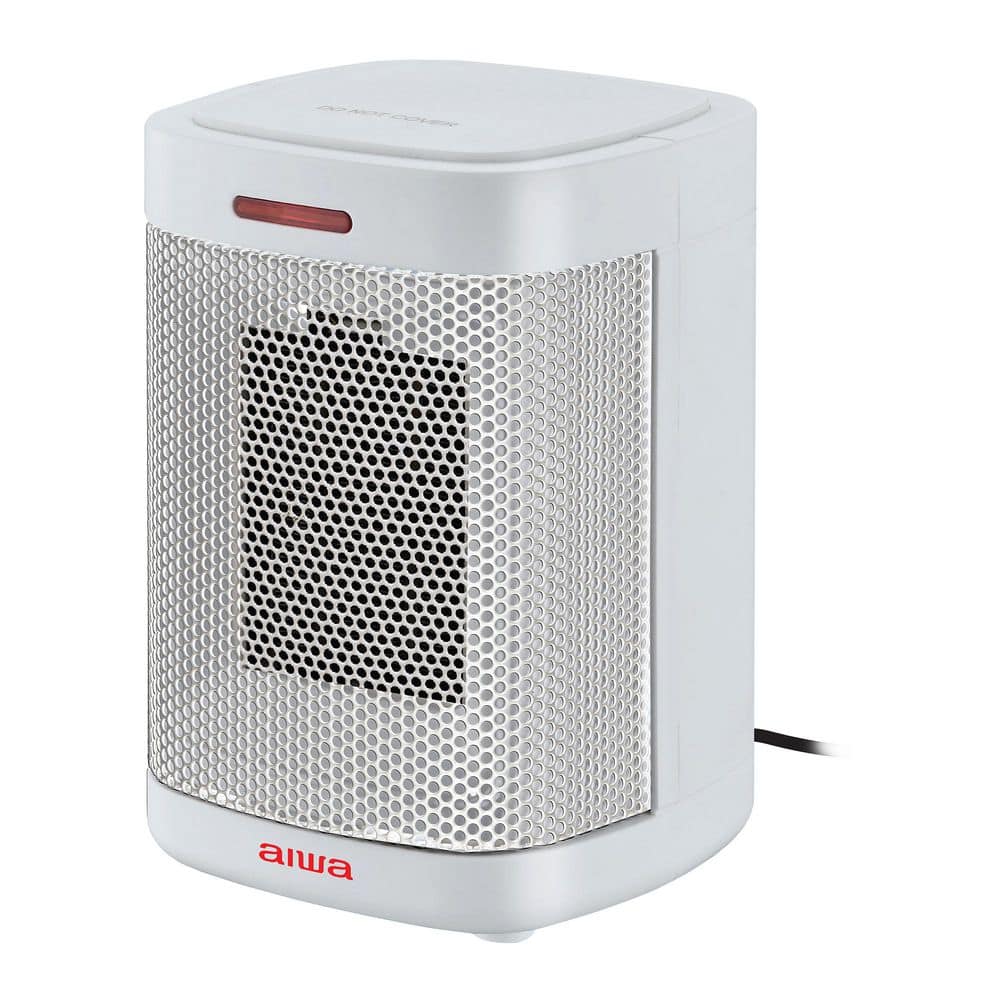 AIWA 6.7 in. 500-Watt Mini Portable Ceramic Space Indoor Electric Heater Convection Overheat Protection Tip-Over Auto-Shutoff (3)