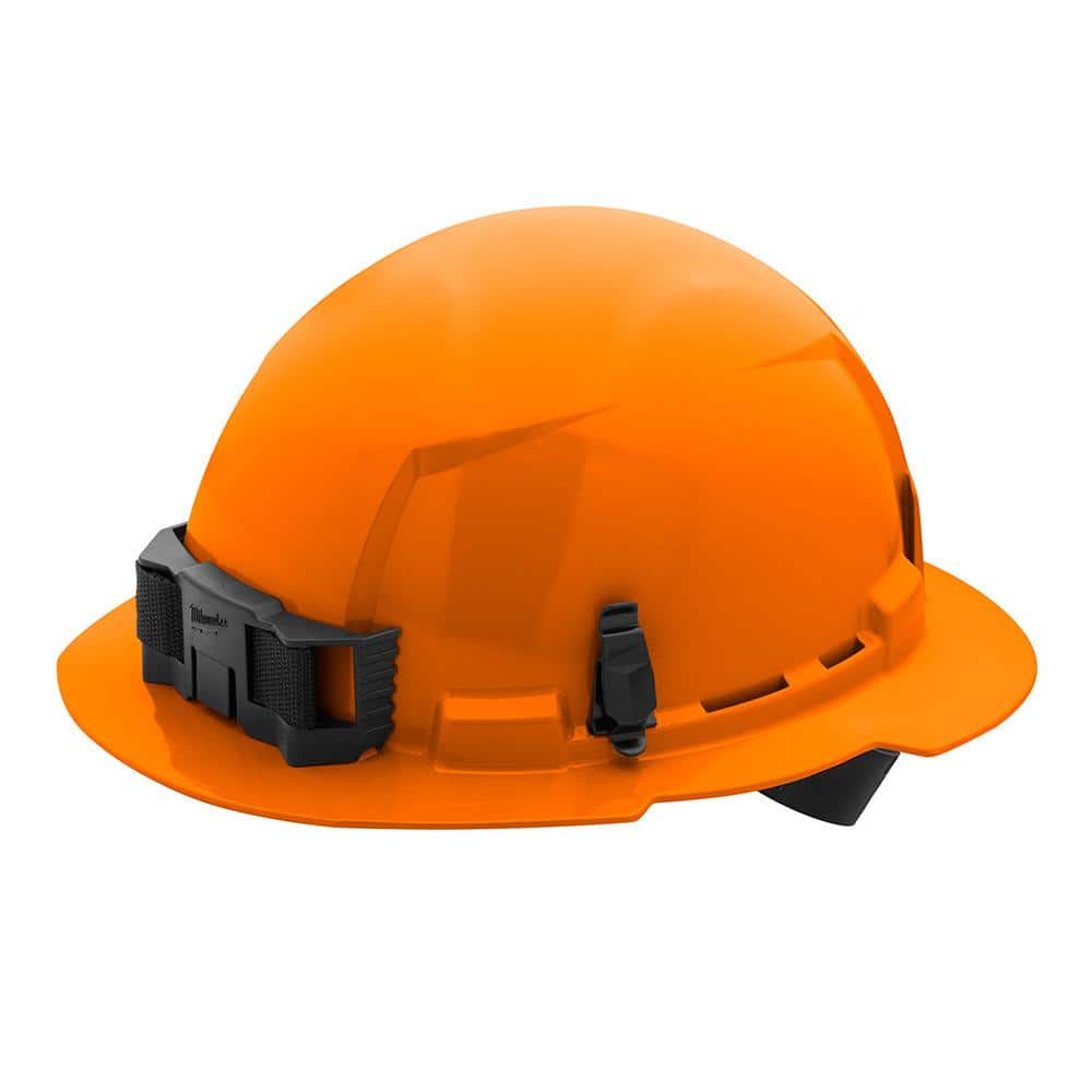 Milwaukee BOLT Orange Type 1 Class E Full Brim Non-Vented Hard Hat with 4-Point Ratcheting Suspension (5-Pack)