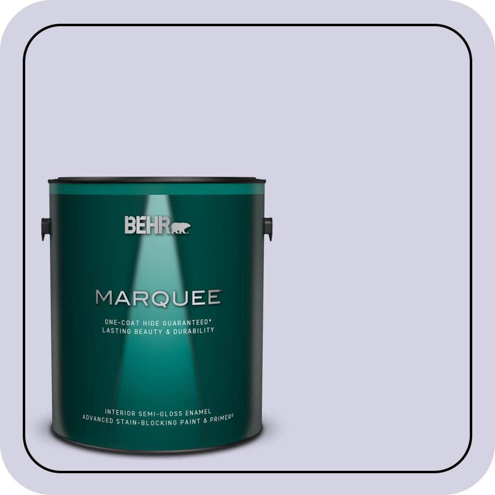 BEHR MARQUEE 1 gal. #M550-2 Lavender Memory Semi-Gloss Enamel Interior Paint & Primer
