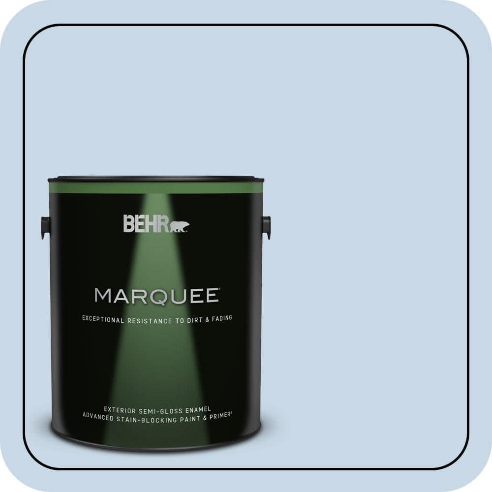 BEHR MARQUEE 1 gal. #580C-2 Lively Tune Semi-Gloss Enamel Exterior Paint & Primer