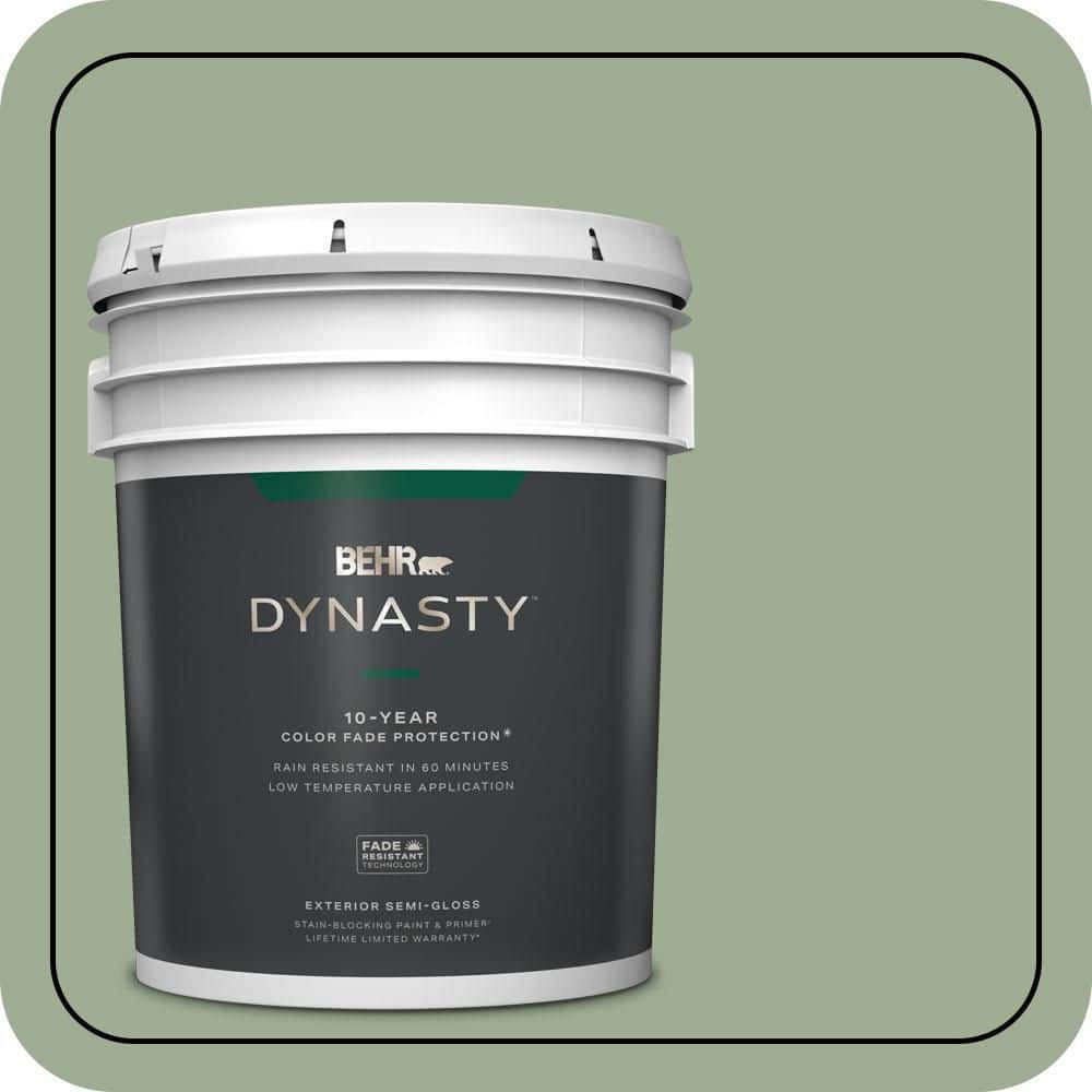 BEHR DYNASTY 5 gal. #S390-4 Roof Top Garden Semi-Gloss Enamel Exterior Stain-Blocking Paint & Primer