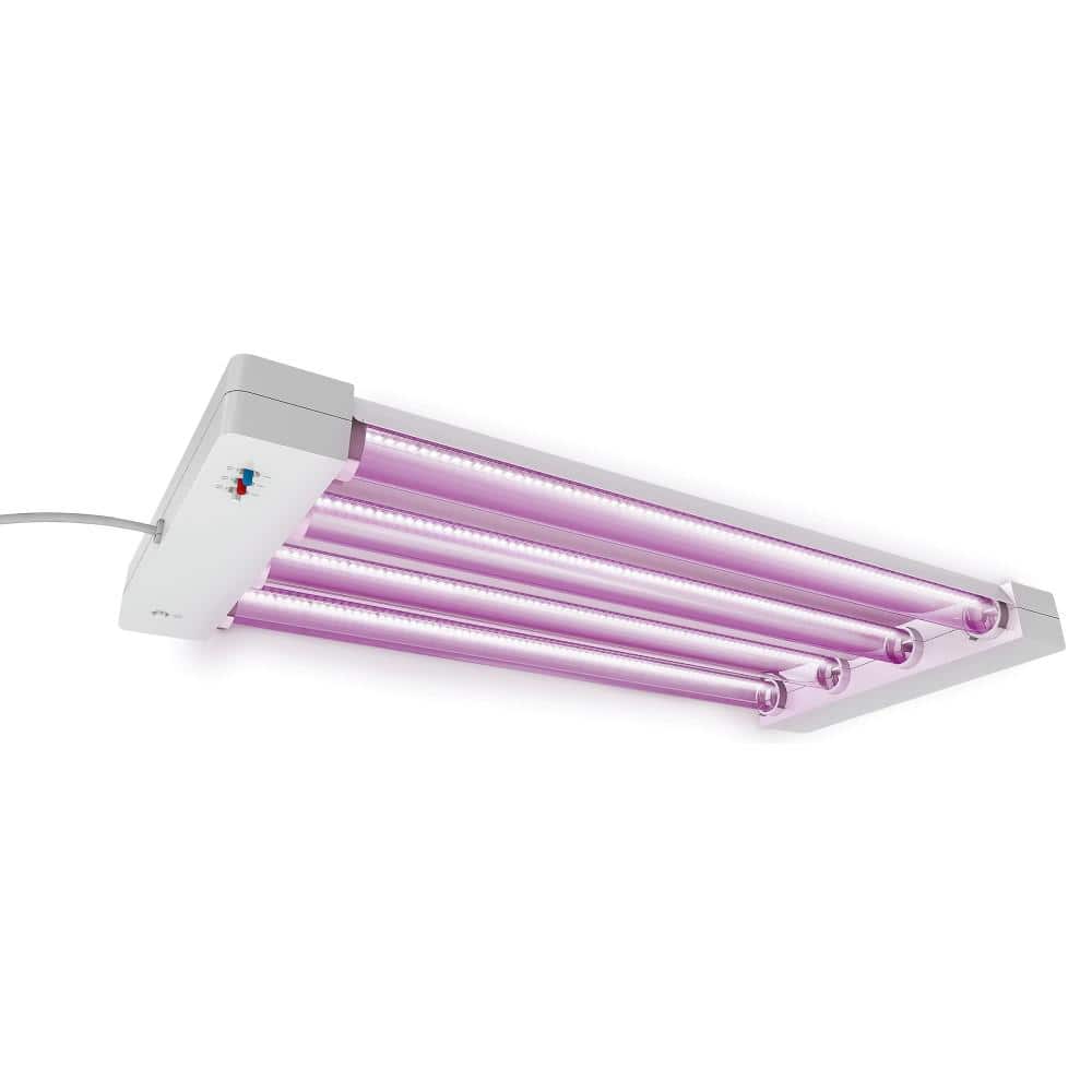Feit Electric 24 in. 60-Watt White LED 3 Adjustable Spectrum Linkable Plant Grow Light Fixture White Adjustable Light