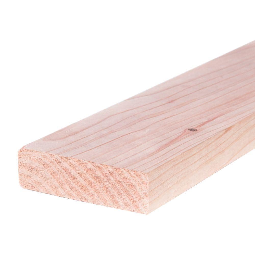 Mendocino Forest Products 2 in. x 6 in. x 16 ft. Construction Heart S4S Redwood Lumber
