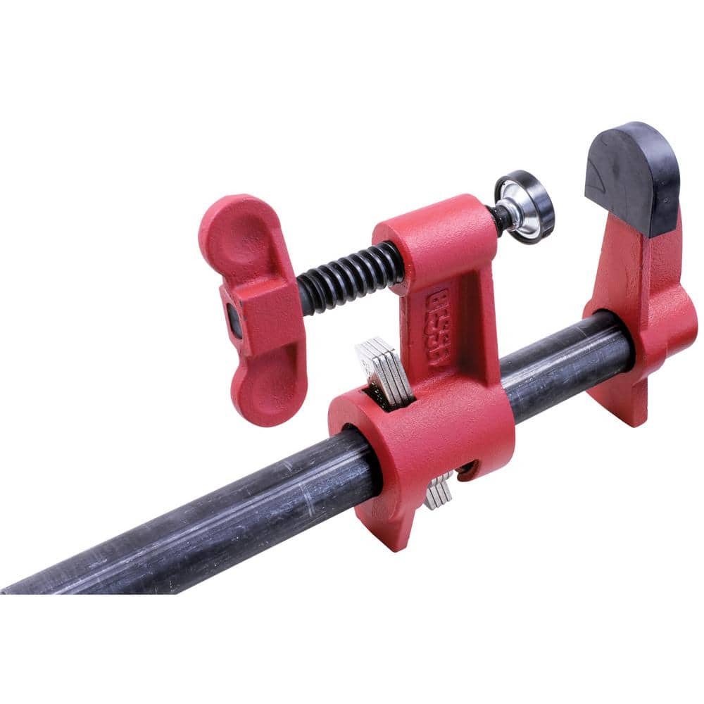 BESSEY 3/4 in. Capacity Pipe Clamp Fixture Set with 2-1/2 in. Throat Depth (3)