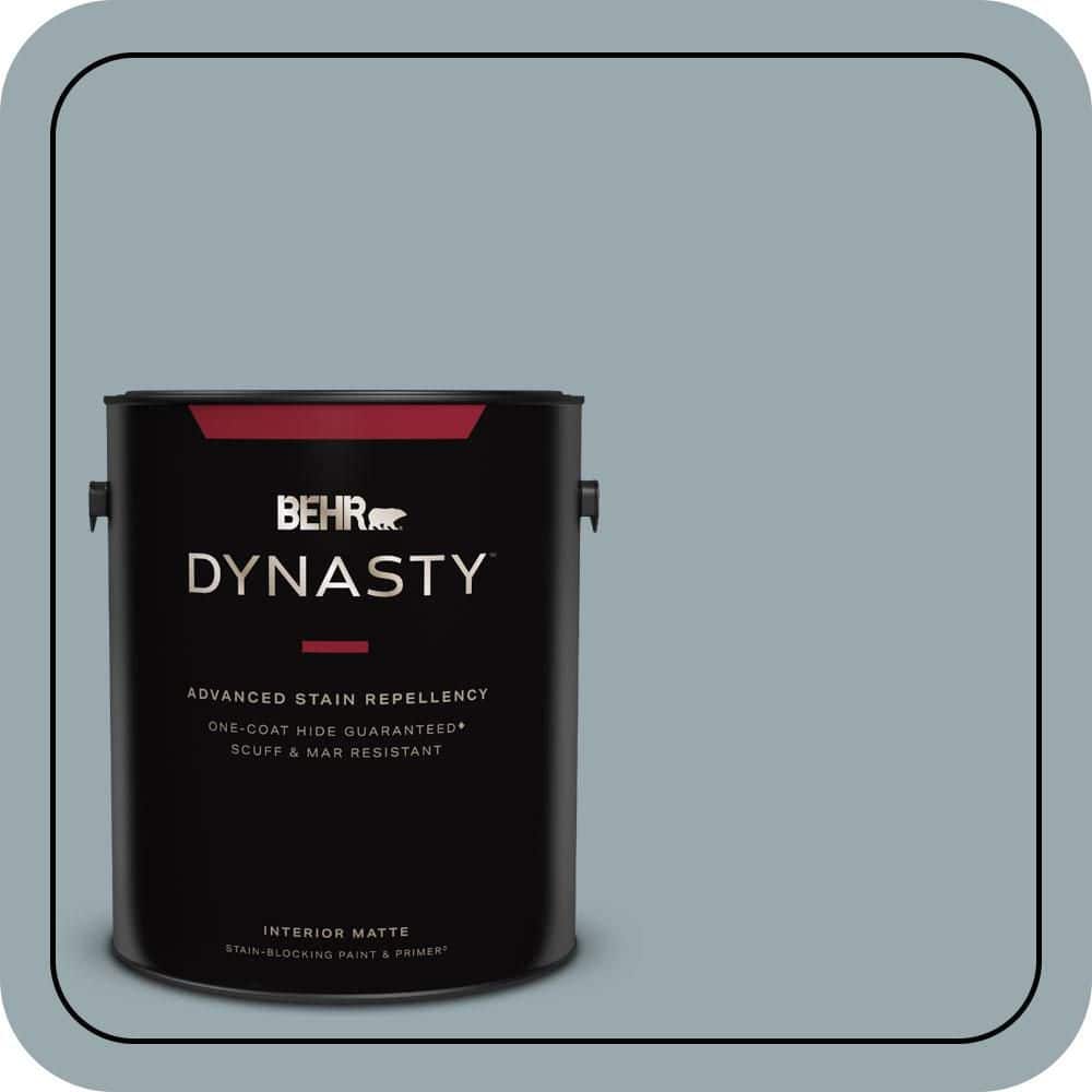 BEHR DYNASTY 1 gal. #N470-4 NorWester One-Coat Hide Matte Interior Stain-Blocking Paint & Primer
