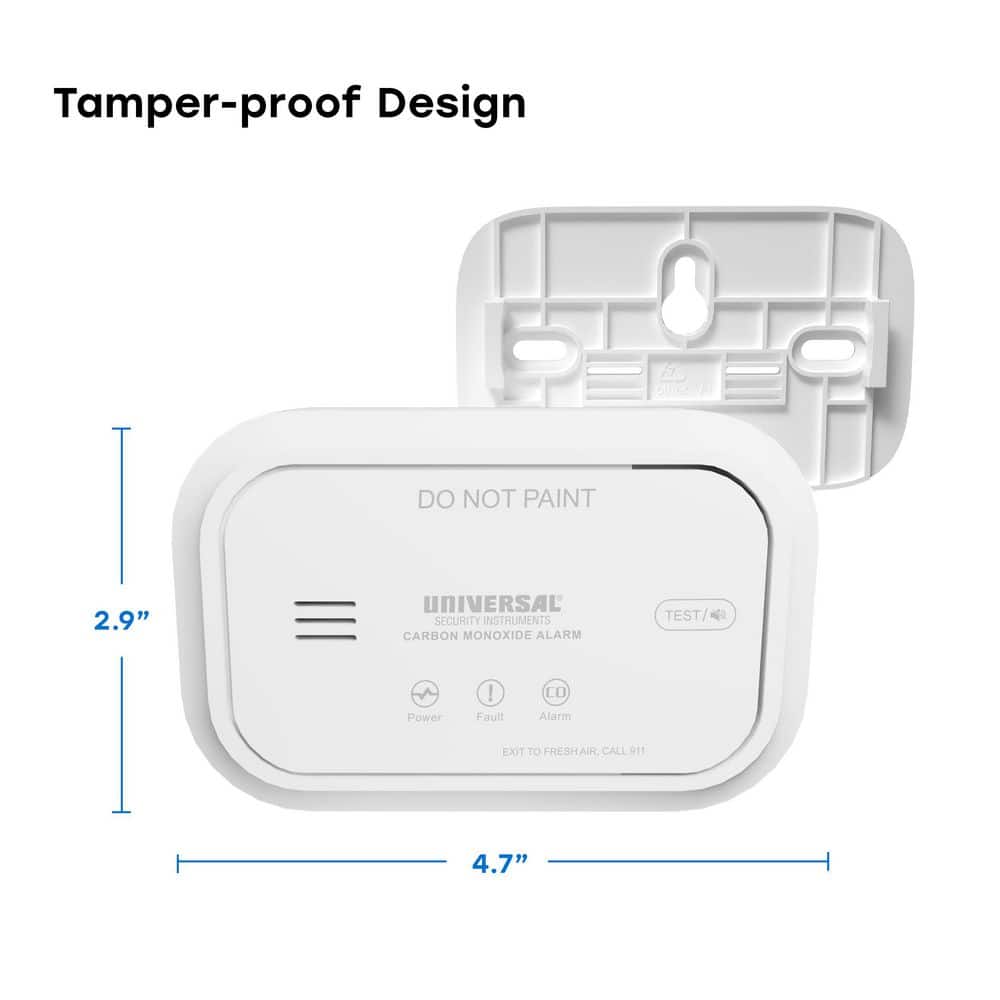 Universal Security Instruments AA Battery Powered Carbon Monoxide Detector (3)