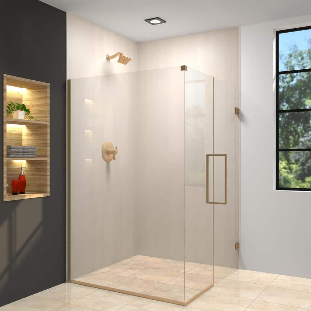 Transolid Ready to Tile 35.4 in. L 47.25 in. W Alcove Shower Pan Base with Offset Center Drain (2)