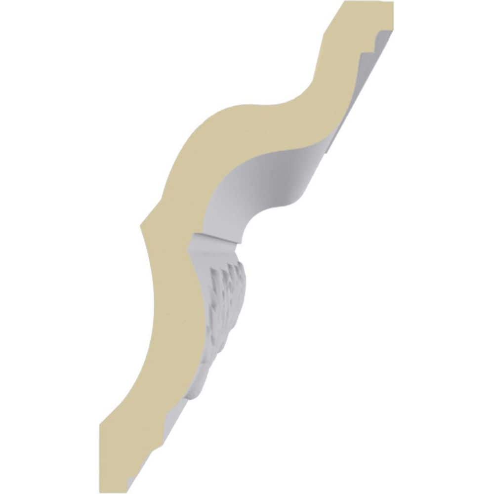 Ekena Millwork Delfina 3 in. x 5 in. x 94-1/2 in. Polyurethane Crown Molding (3)