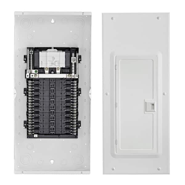 Leviton 100 Amp 20-Space, 20-Circuit Indoor Load Center with Main Circuit Breaker, Door Included LP210-BDR