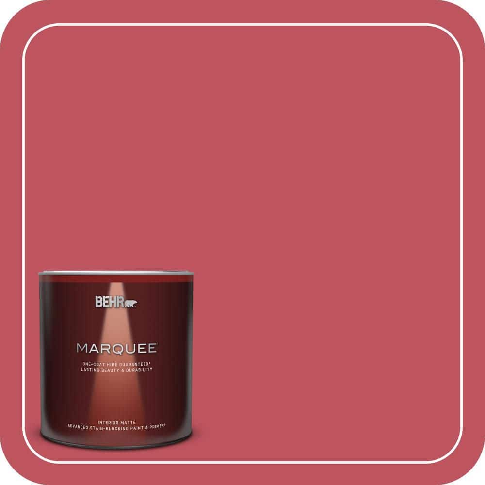 BEHR MARQUEE 1 qt. #P140-6 Hibiscus Flower Matte Interior Paint & Primer