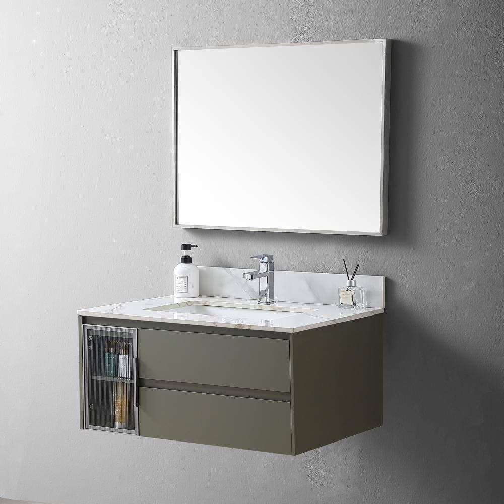 JimsMaison 31 in. Undermount Basin Ceramic Bathroom Sink in White with Backsplash (3)