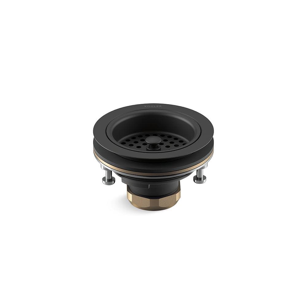 KOHLER Duostrainer 4-1/2 in. Sink Strainer in Matte Black (1)