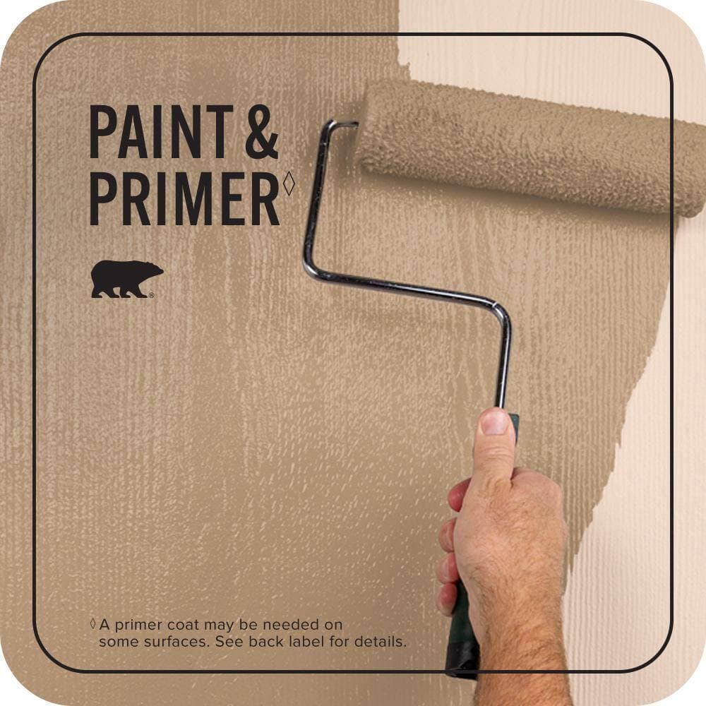 BEHR PREMIUM PLUS 1 qt. #PPU4-06 Teatime Flat Exterior Paint & Primer (3)
