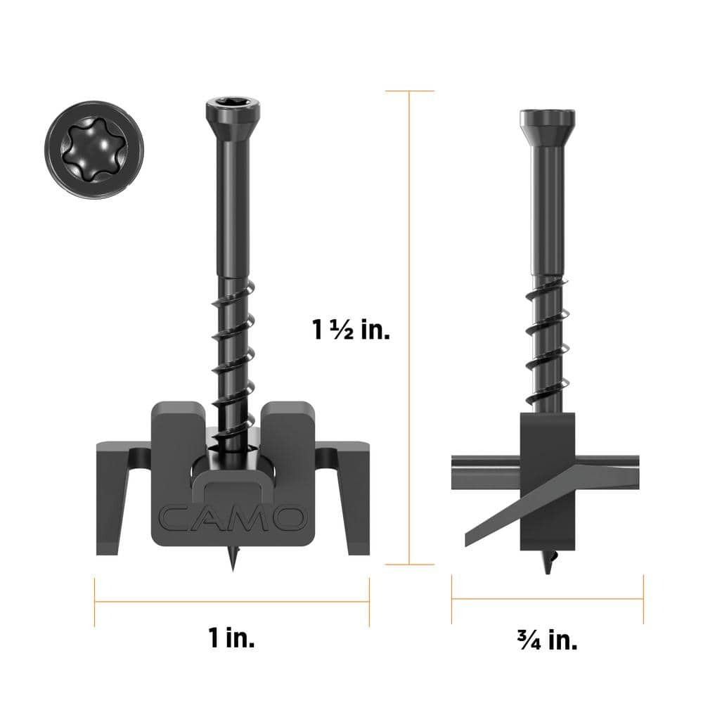 CAMO Wedge Stainless Steel Hidden Deck Fastener Clip (900-Count/500 sq. ft.) (3)
