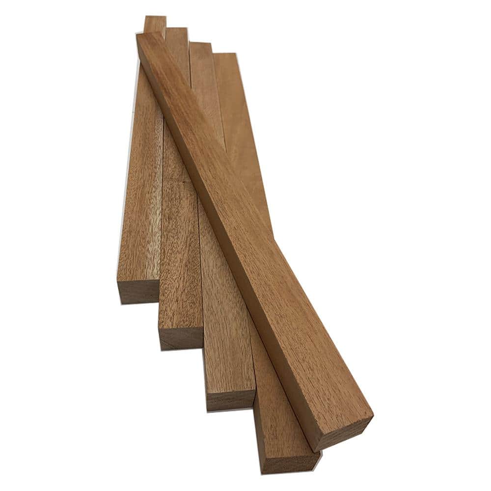 Swaner Hardwood 2 in. x 2 in. x 4 ft. African Mahogany S4S Board (5-Pack)