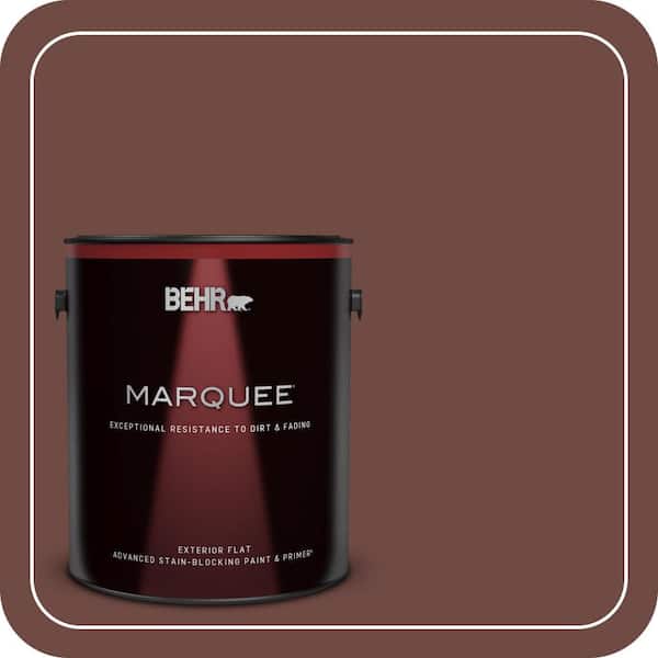 BEHR MARQUEE 1 gal. #S-G-720 Fireside Flat Exterior Paint & Primer (2)