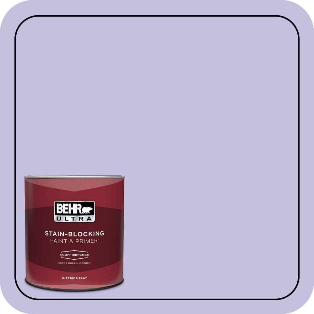 BEHR ULTRA 1 qt. #630A-3 Weeping Wisteria Extra Durable Flat Interior Paint & Primer