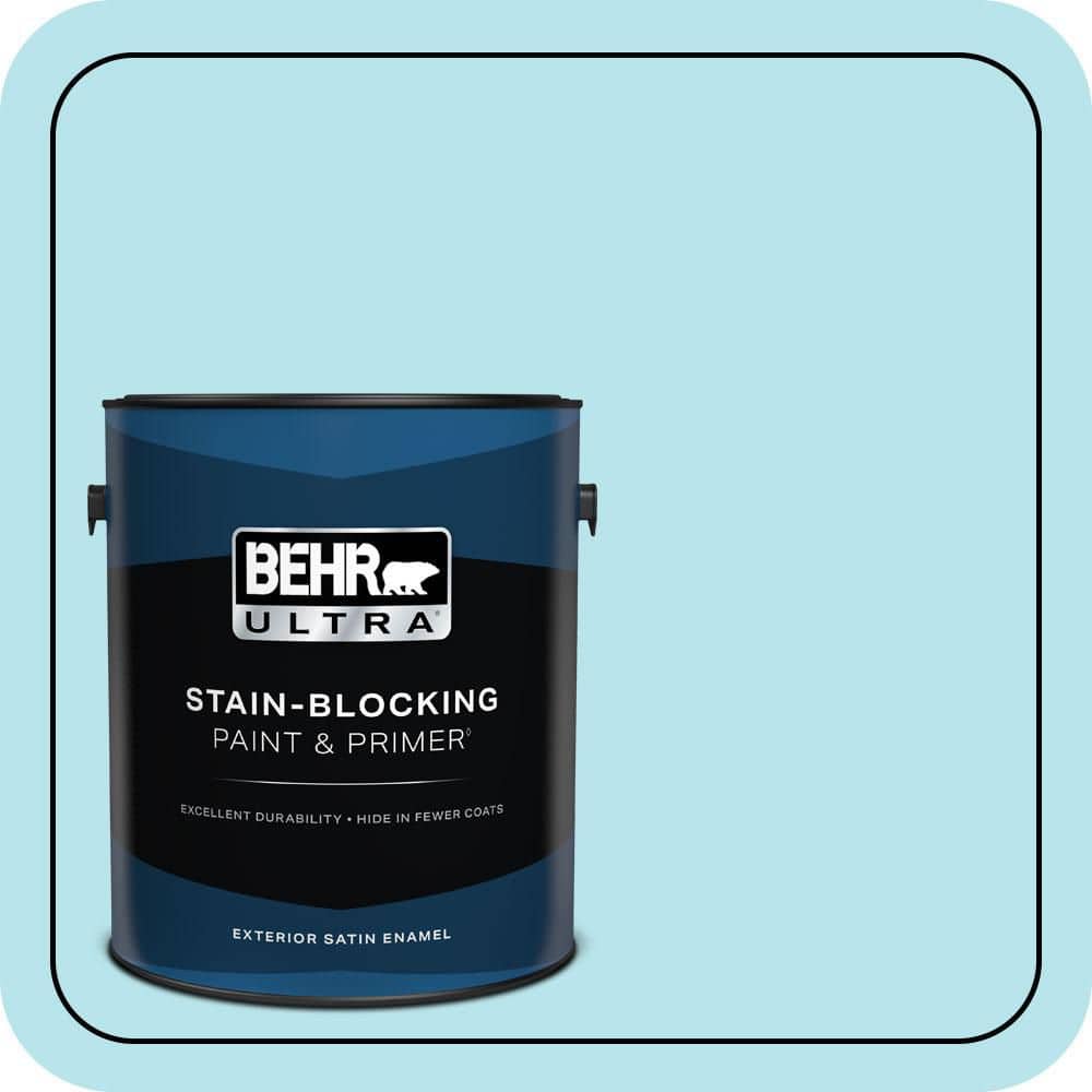 BEHR ULTRA 1 gal. #510A-3 Fresh Water Satin Enamel Exterior Paint & Primer