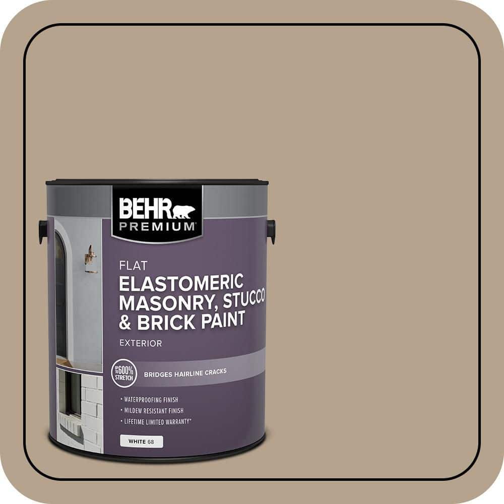 BEHR PREMIUM 1 gal. #PFC-33 Washed Khaki Elastomeric Masonry, Stucco and Brick Exterior Paint