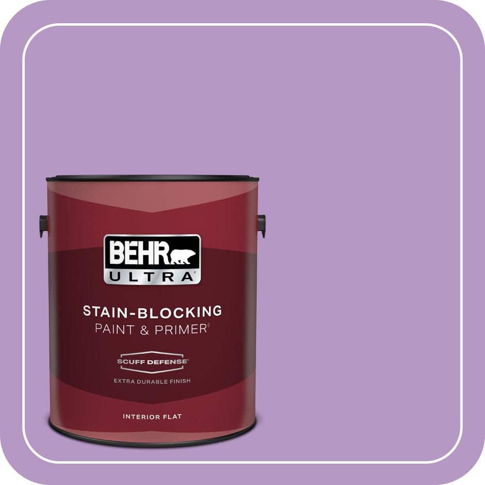 BEHR ULTRA 1 gal. #660B-5 Atlantic Tulip Extra Durable Flat Interior Paint & Primer