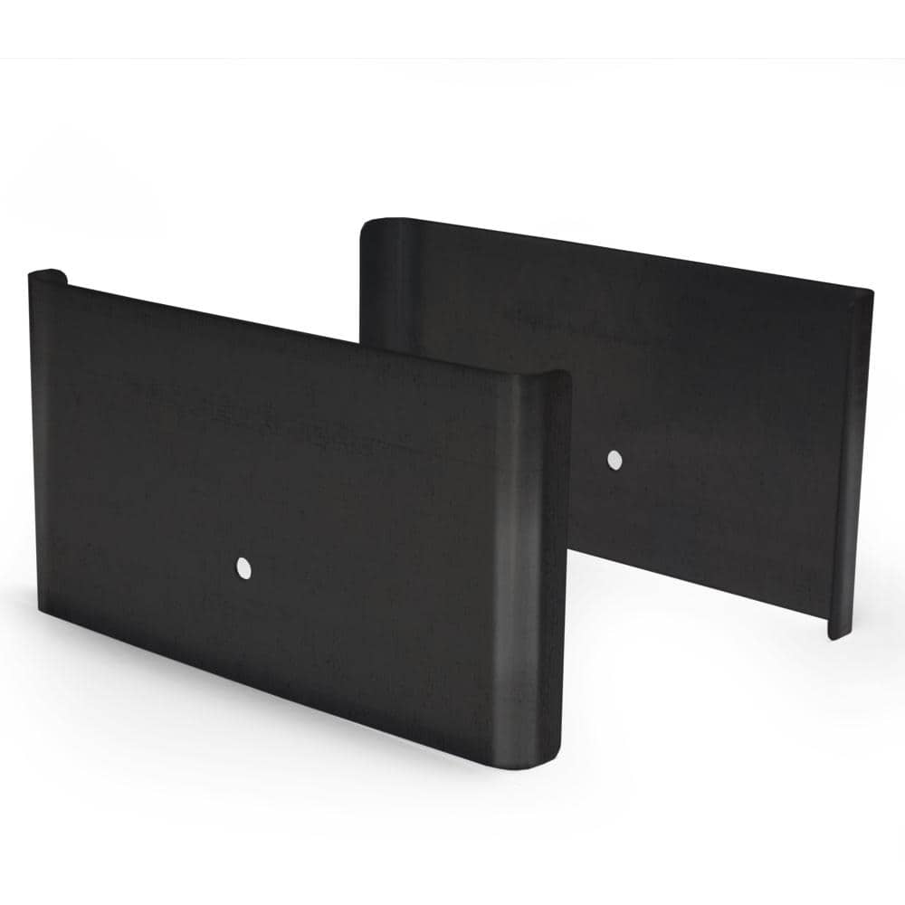 Fence Armor Black Demi Fence Post Guard 5.5 in. L x 3 in. H x .5 in. D for Wood (1)
