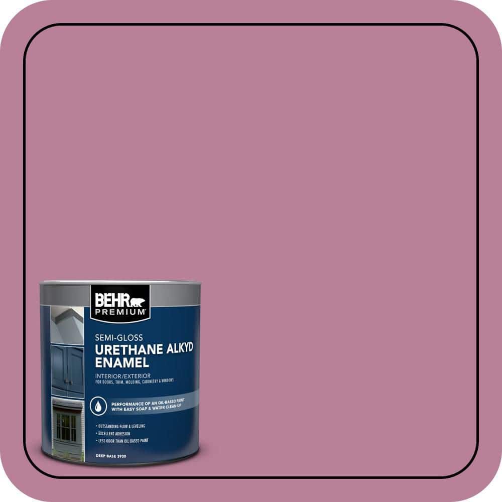 BEHR PREMIUM 1 qt. #M130-5 Cabaret Semi-Gloss Enamel Urethane Alkyd Interior/Exterior Paint (1)
