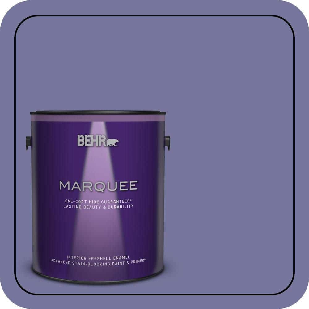 BEHR MARQUEE 1 gal. #M550-6 Kimono Violet One-Coat Hide Eggshell Enamel Interior Paint & Primer (1)