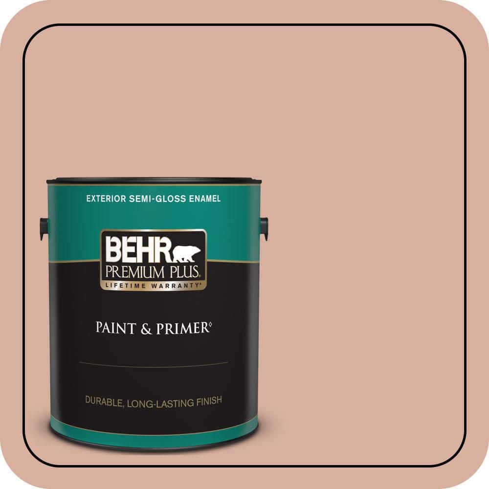 BEHR PREMIUM PLUS 1 gal. #S180-3 Flowerpot Semi-Gloss Enamel Exterior Paint & Primer