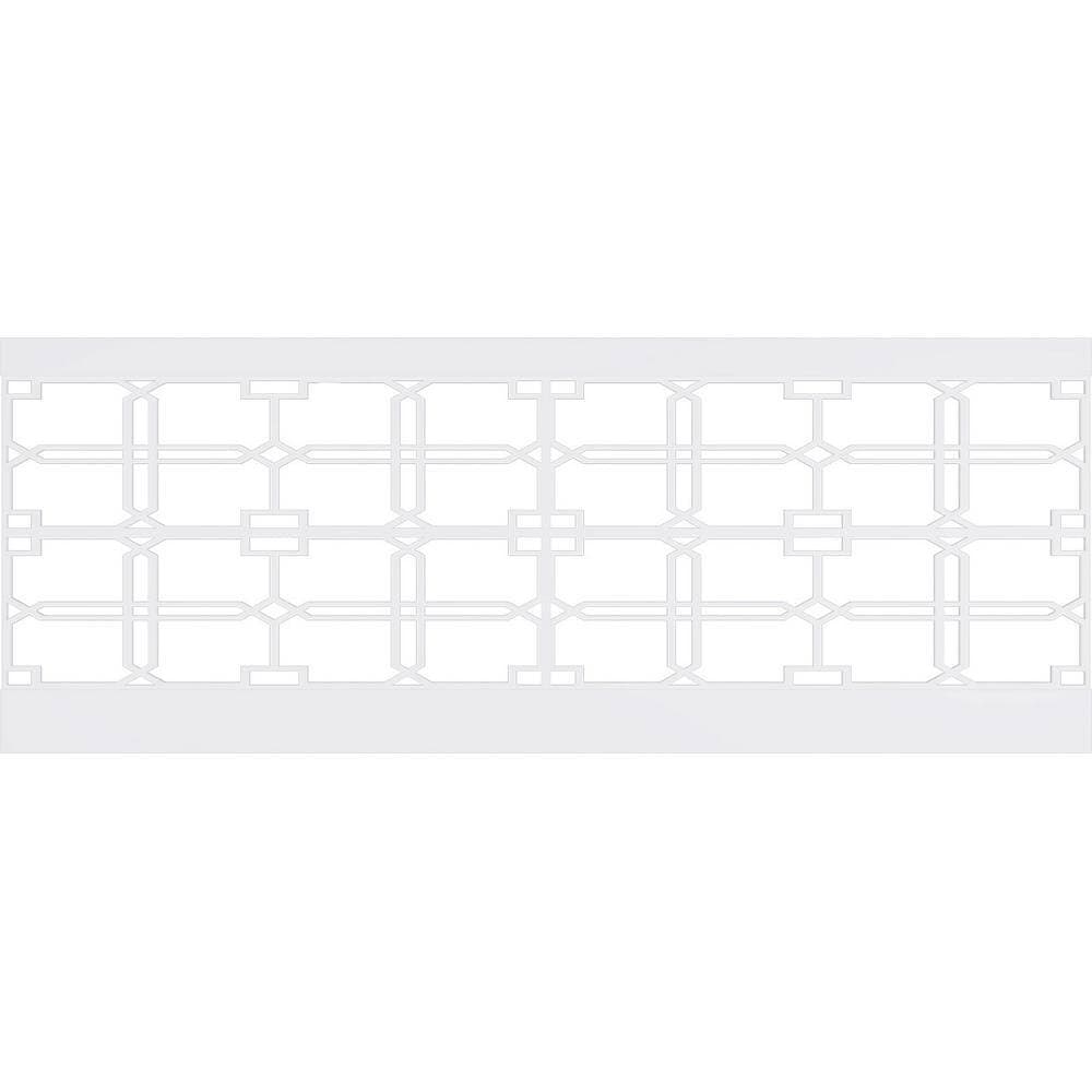 Ekena Millwork 36 in. H x 94-1/2 in. W 23.64 sq. ft. Englewood PVC Wainscot Paneling Kit (2)