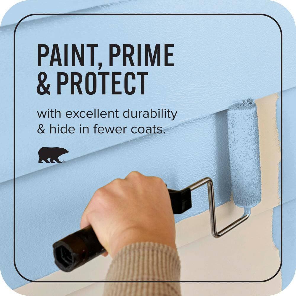 BEHR ULTRA 1 qt. #P520-2 French Porcelain Satin Enamel Exterior Paint & Primer (3)