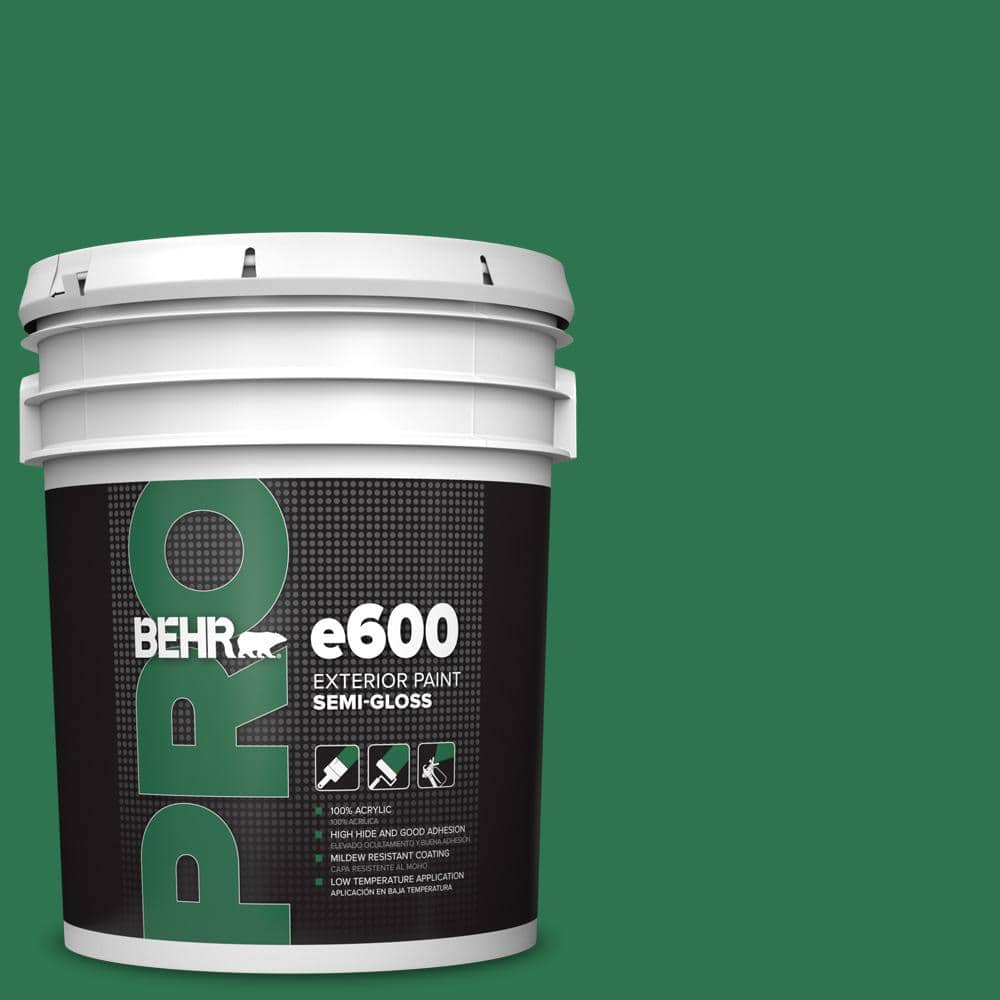 BEHR PRO 5 gal. #P420-7 Crown Jewel Semi-Gloss Exterior Paint