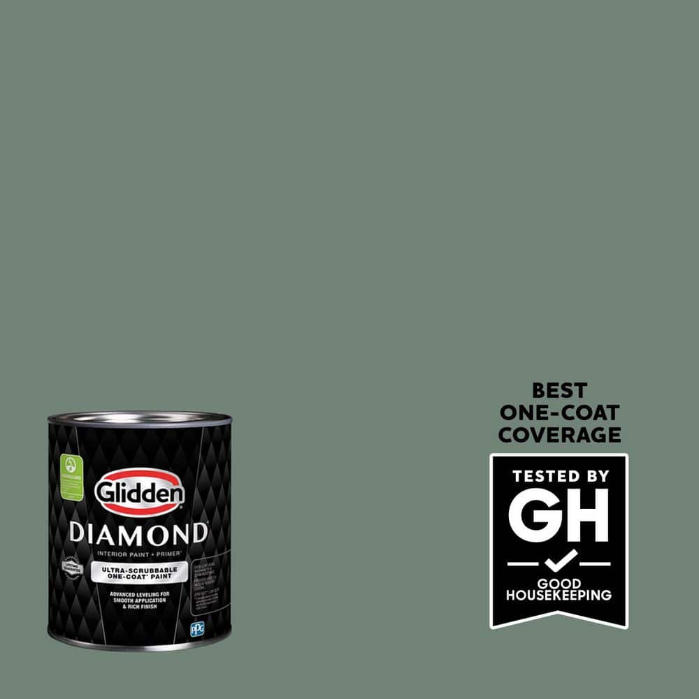 Glidden Diamond 1 qt. PPG1135-6 Calabash Clash Eggshell Interior Paint with Primer
